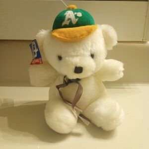 MLB Oakland A's vintage bear plush